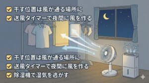 夜干しでも臭わないための工夫のアイキャッチ画像