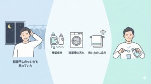 臭いの原因が「洗剤・柔軟剤」にあることもの見出し画像