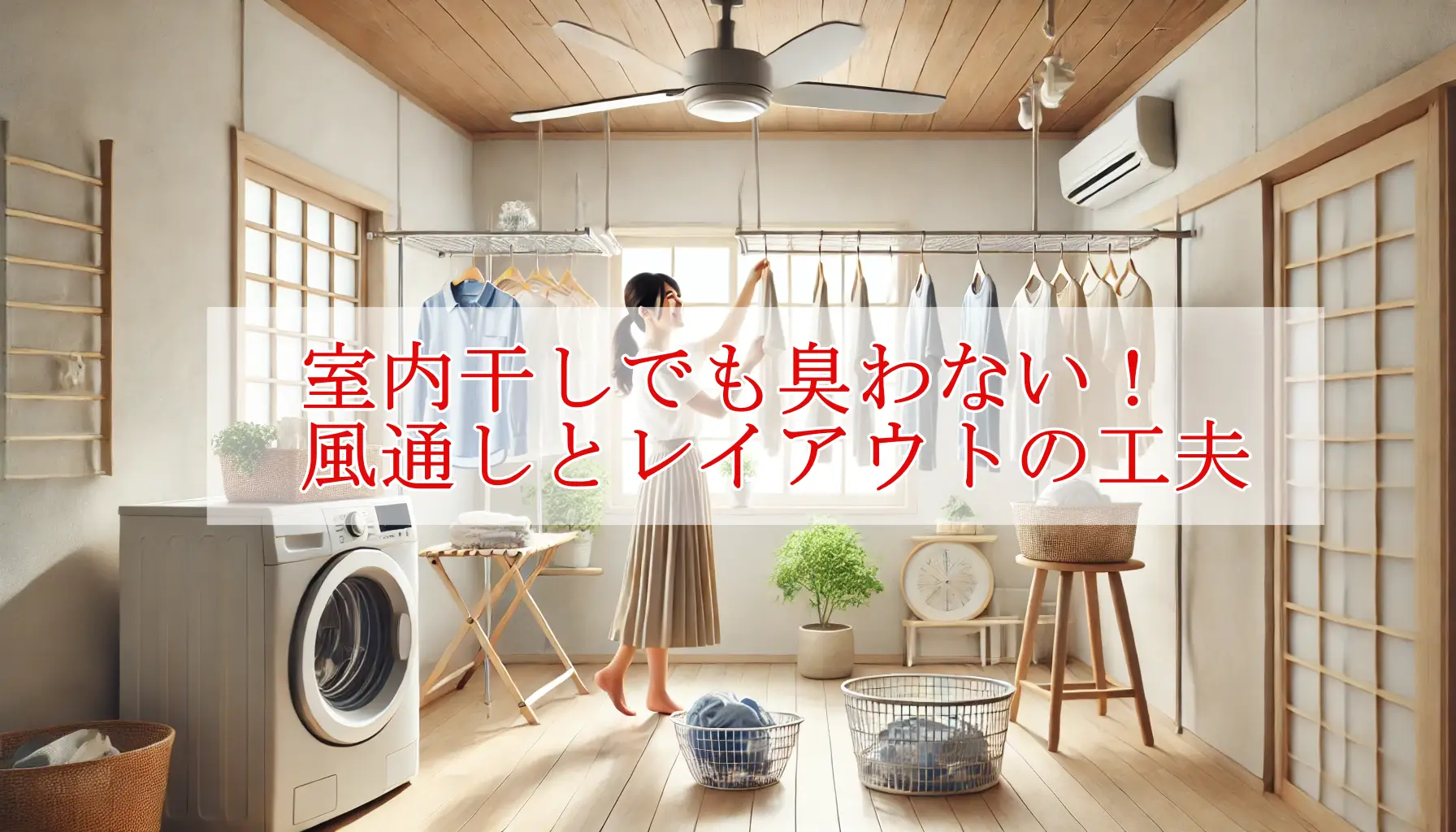 室内干しでも臭わない！風通しとレイアウトの工夫
