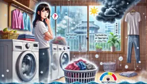 雨の日はなぜ洗濯物が臭いやすいのか