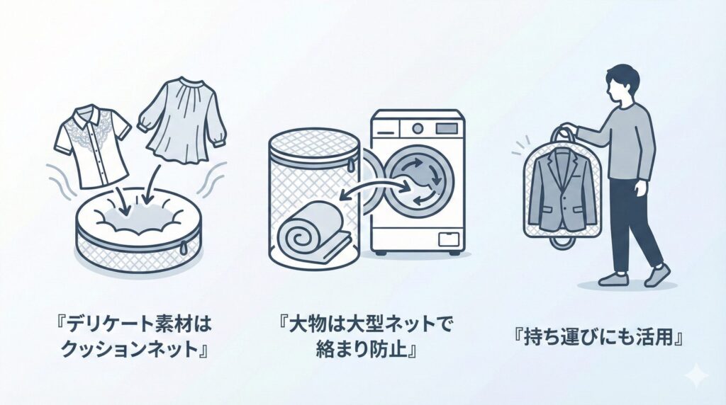 シーン別の使い分け｜もっと便利に活用するアイデアの見出し画像