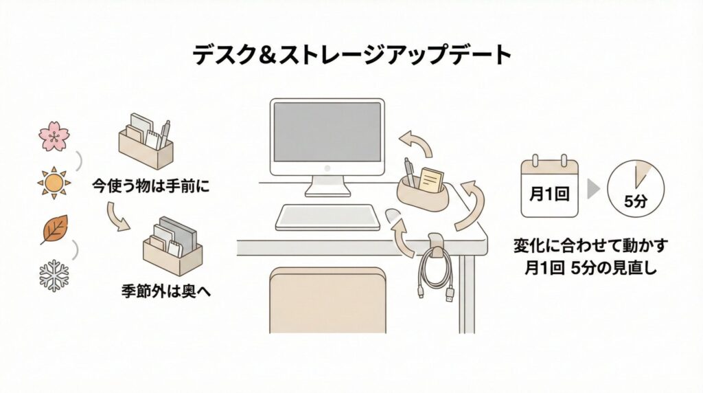 続けたい人は固定化ではなくアップデートを意識の見出し図解