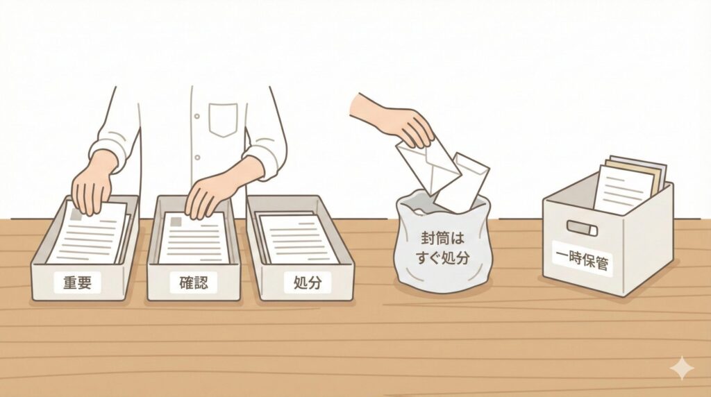 5分で完了する「書類・郵便物の整理術」基本の3ステップの見出し画像
