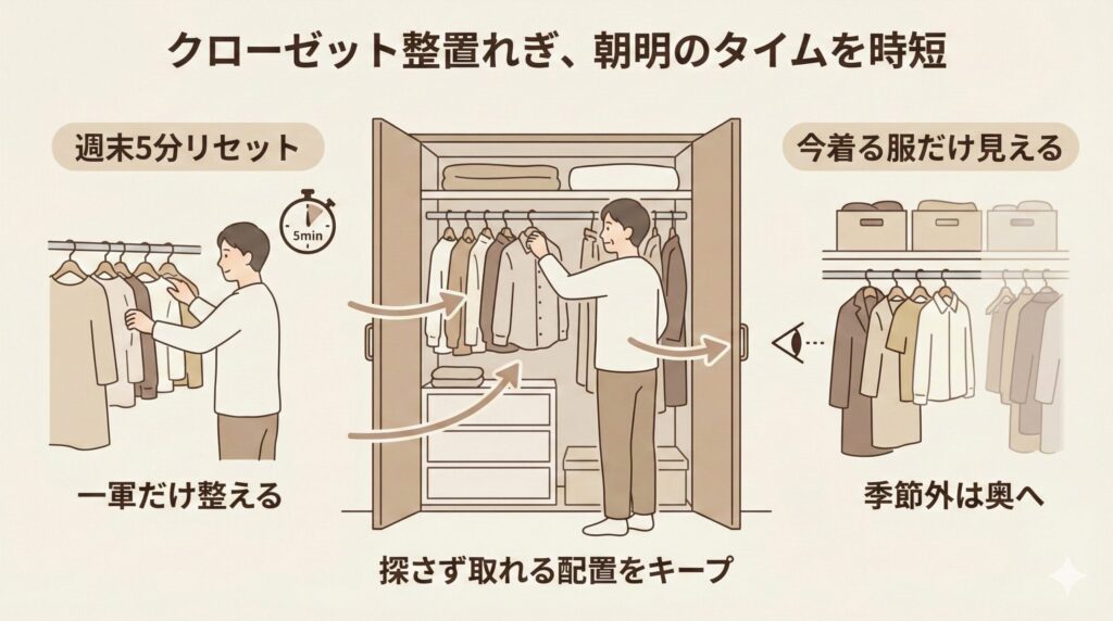  一度整えたら崩さない！朝ラクキープのコツの見出し画像