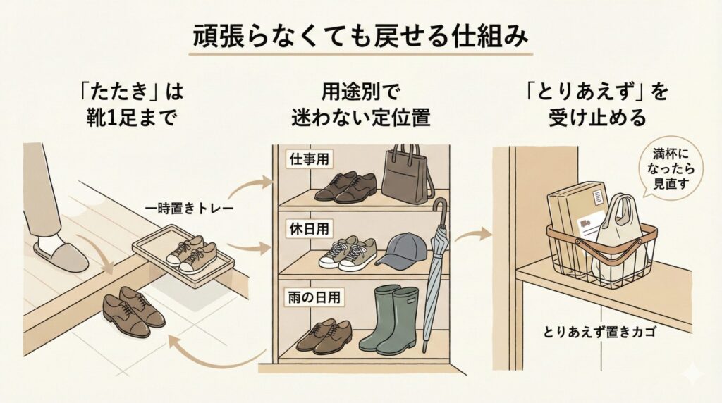 リバウンドなし！キレイな状態を無理なく保つ「定位置」の決め方の見出し画像