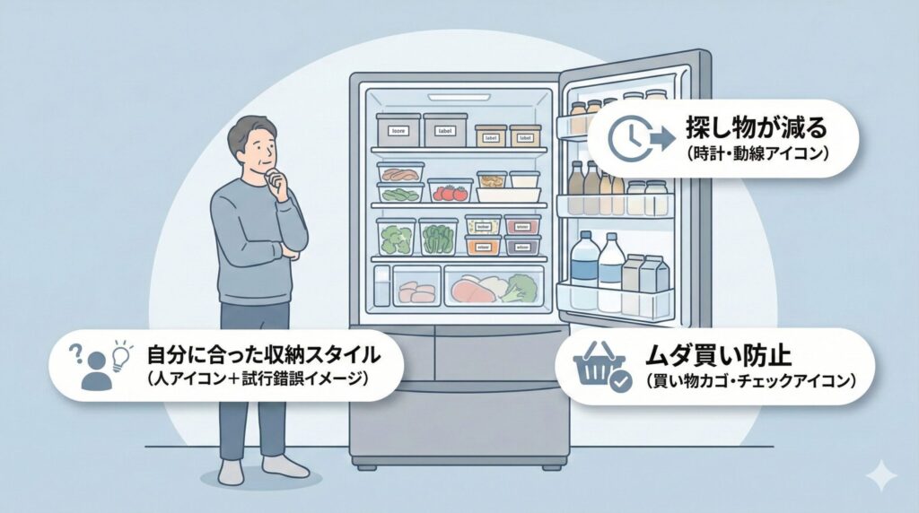 冷蔵庫を整えるメリットと収納の基本の見出し画像